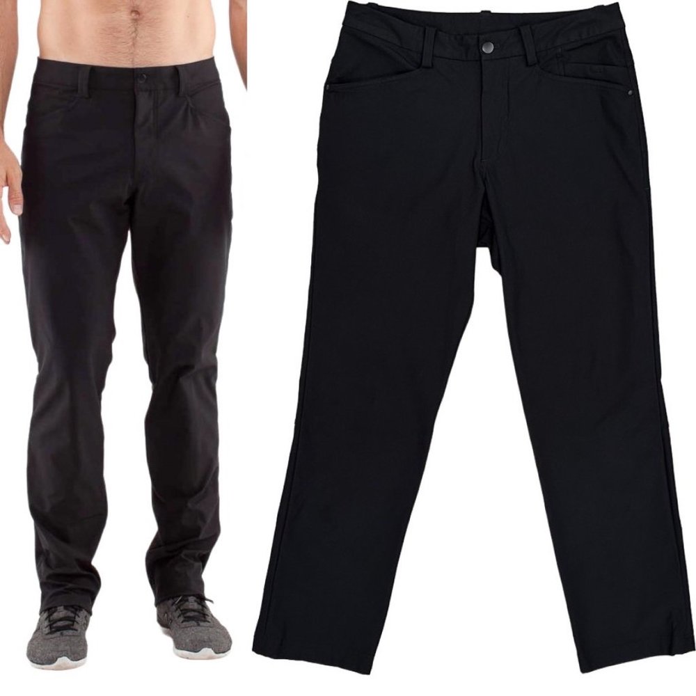 Lululemon Two-Way Commuter Power Stretch Mission Pant in Black Men’s Size 32